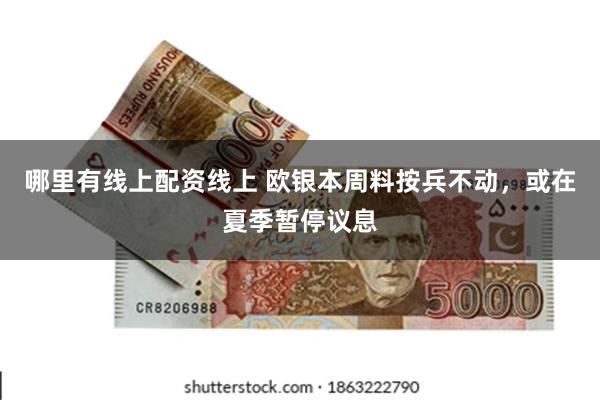 哪里有线上配资线上 欧银本周料按兵不动，或在夏季暂停议息