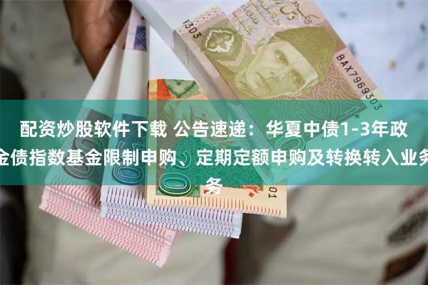 配资炒股软件下载 公告速递：华夏中债1-3年政金债指数基金限制申购、定期定额申购及转换转入业务